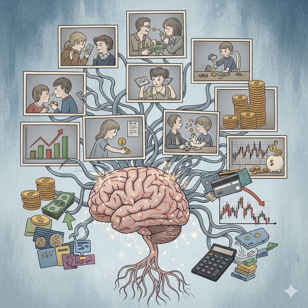 A Psicologia do Dinheiro: Como Suas Crenças de Infância Moldam Sua Vida Financeira e Saúde Mental